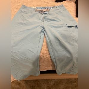 Sky blue lightweight summer cropped North Face pant nwot size XS